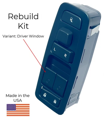Window Switch Repair Kit | Kenworth & Peterbilt  P21-1049-1202 and Q27-6081-1203 - Image 1 of 4