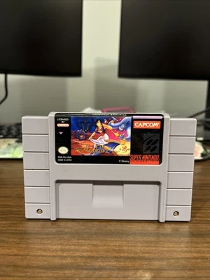 Disneys Aladdin Super Nintendo SNES 1993 Cartridge Only Authentic Cleaned Tested - Image 1 of 4
