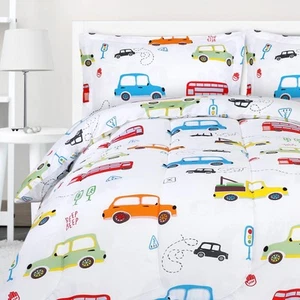 All Season Car Comforter Set with 2 Pillow Cases, 3 Piece Soft Brushed Microf... - Picture 1 of 8