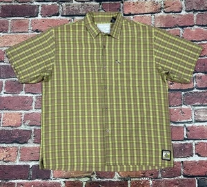 Vtg Pelle Pelle Short Sleeve Plaid Button Up Shirt Flight Gear Y2K Hip Hop XL - Picture 1 of 9