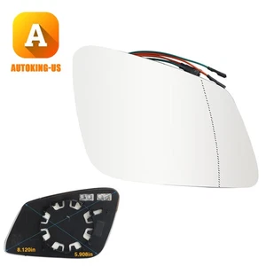 Passenger Right Side Mirror Glass for 2010-2016 BMW 528 550 535 4Pin M - Bild 1 von 10