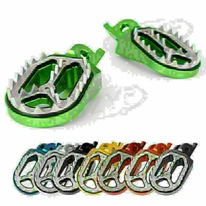 2x Shark Teeth Racing Foot pegs for Kawasaki KX250 KX250F KX450F KLX450  2008-15 - Picture 1 of 11