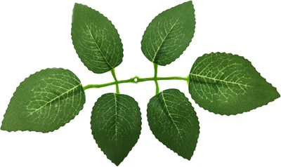 40 PIEZAS Hojas de Rosa Artificiales, Follaje Verde Decorativo, Juego de Tallos Verde  Foto 1 de 4