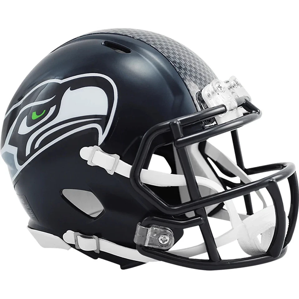 * VENDA * CAPACETE DE FUTEBOL AMERICANO SEATTLE SEAHAWKS SPEED MINI NFL - RIDDELL! - Imagem 1 de 1