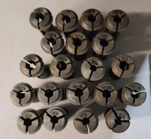 VARIOUS COLLETS HEX SIZE 22 HARDINGE - Picture 1 of 2