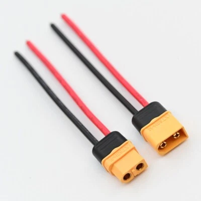 Prewired XT60 connectors 10cm 16AWG - Image 1 of 3
