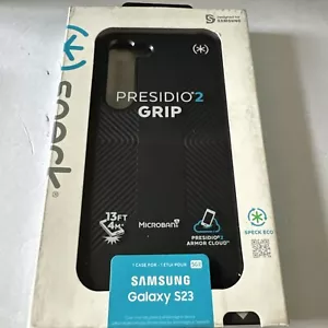 Speck Presidio 2 Grip Case per Samsung Galaxy S23 - Nero/Nero/Bianco - Foto 1 di 2