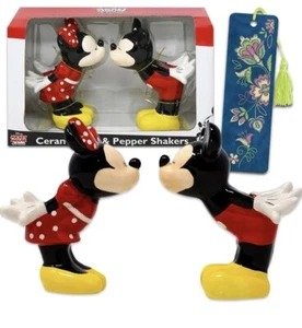 Juego de coctelera de sal y pimienta vintage de cerámica Disney Mickey y Minnie Mouse regalo - Imagen 1 de 8