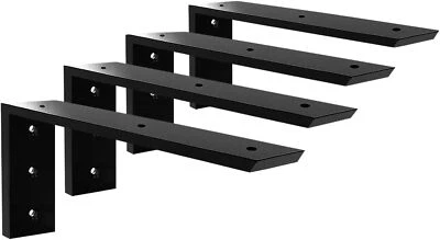 Кронштейн опорный для столешницы упаковка 4 шт. сверхпрочный скрытый кронштейн для столешницы 18 дюймов x 8 дюймов - Изображение 1 из 4