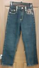 Ruff Ryder Blue Jeans Embroidered Pockets and Belt Loops Girl's Size 7