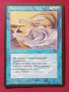 Magic The Gathering HOMELANDS MYSTIC DECREE blue card MTG - Picture 1 of 2
