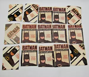 1989 BATMAN Film Lot of 15 UNOPENED NEW packs TOTAL 90 cards PERU DC COMICS - Picture 1 of 3