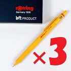 Rotring 600 Loft Limited Color Yellow Mechanical Pencil 0.5 Mm Set Of 3 New
