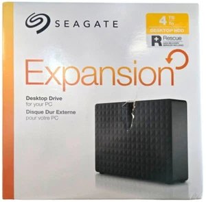 NEW Seagate Expansion Desktop 4TB External USB Hard Drive STEB4000100 - Photo 1/2