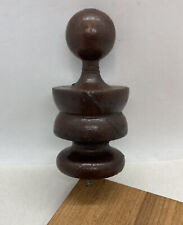 Solid Wood Finial Cap Antique Turned 3-3/4” Architectural Salvage Bed Post Top