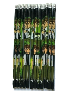 12 Pencil Children Kids Boys Filler Fitter Birthday party Loot Gift Bags Ben 10 - Picture 1 of 1