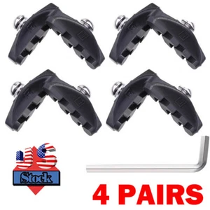 4 Pair Premium Bike Brake Pads Professional Caliper Brake Pad For Road Bicycle - Picture 1 of 15
