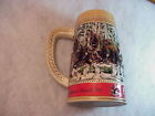 Budweiser &quot;C&quot; Series Winter Scene Clydesdales Beer Stein A-2219 for sale