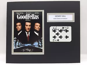 RARE Henry Hill Goodfellas Signed Photo Display + COA AUTOGRAPH MAFIA MOB CRIME - Picture 1 of 3