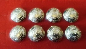LOT OF 8 ANODISED BUTTONS APPROX 23MM ROYAL ENGINEERS. - Picture 1 of 1