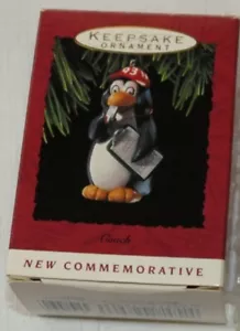 Hallmark Keepsake Ornament Coach Penguin commemorative Handcraft 1993 - Picture 1 of 7
