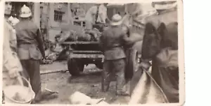 1939 Real Photo Firemen? in Street Sino Japanese War Canton Guangzhou China - Picture 1 of 2