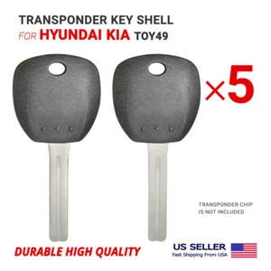 5x Transponder Key Shell NEW For Hyundai Kia TOY49 - Picture 1 of 2