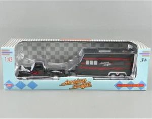 Motor Max 2008 Diecast 1/43 American Graffiti Plymouth Pickup Truck & Camper New - Picture 1 of 7