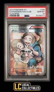 Pokemon Fan Club 106/106 Full Art 2014 Flashfire PSA 10 GEM MINT POP 22 - Picture 1 of 4