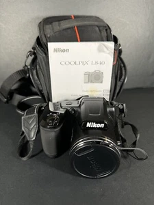 Nikon COOLPIX L840 Digital Camera 16MP, 38x, Full HD Untested With Case Black - Picture 1 of 4