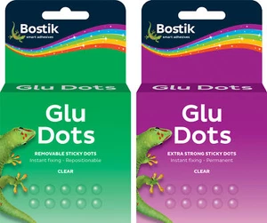 12 x Roll 200 Bostik Sticky Adhesive Glu Dots Removable Extra Strength 805378 80 - Picture 1 of 1