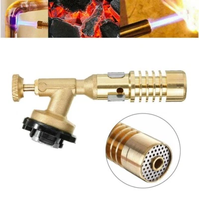 Welding Brazing Nozzle Butane Gas Blow Torch Flamethrower Burner BBQ Camping - Image 1 of 4