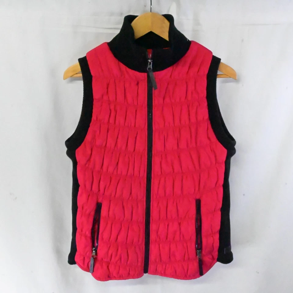 Calvin Klein Medium Red Performance Zip Up Quilted Puffer Warm Winter Fall Vest - Image 1 of 4