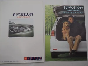 TOYOTA IPSUM - CAR BROCHUER w/ ACC CATALOG Y2002 - Japanese -Ey1273 - Bild 1 von 11