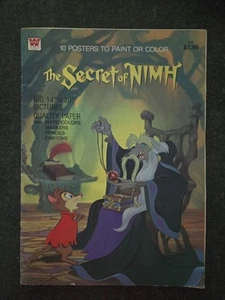 Vintage, Used, 1982 The Secret of NIMH Posters To Paint or Color, Whitman Gd Pb - Picture 1 of 10