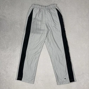 VINTAGE Y2K Nike Track Pants Men's Medium Wide Leg Baggy Sweats Lined Grey - Picture 1 of 12