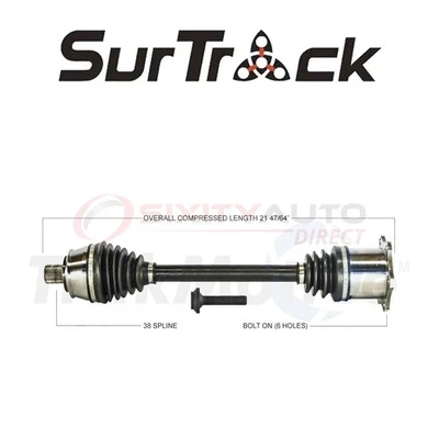 SurTrack CV Axle Shaft for 2003-2009 Audi A8 Quattro 4.2L 6.0L V8 W12 - uj Foto 1 de 4