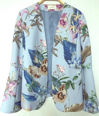 come nuovo!!!! giacca blazer aperta lusso VICOLO elasticizzato taglia M/38-40 blu - Immagine 1 di 2