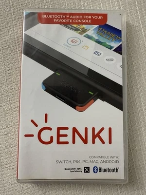 Adaptador de audio Bluetooth Genki para Nintendo Switch PS4 PC MAC ANDROID CIB manual Foto 1 de 3