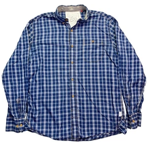 FCUK Button Down Shirt Plaid Long Sleeve Casual Menswear Top French Connection L - Picture 1 of 10