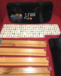 Cardinal Mah Jongg Set 167 Pieces + 4 Holders Vintage Chinese With Carry Case - Picture 1 of 15