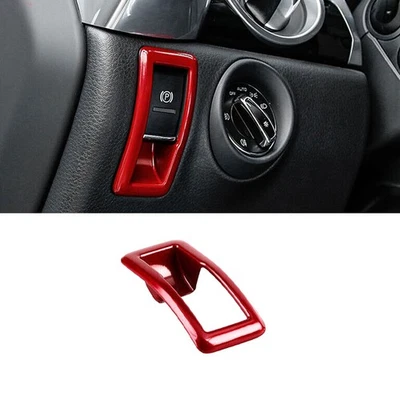 For Porsche Cayenne 2011-2017 Bright Red Car Electronic Handbrake Cover Trim 1* Foto 1 de 4