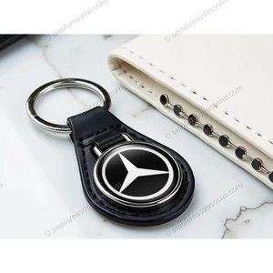 Llavero para Mercedes Benz - AMG de Cuero y Metal - Alta Calidad - Llaves Coche - Picture 1 of 4