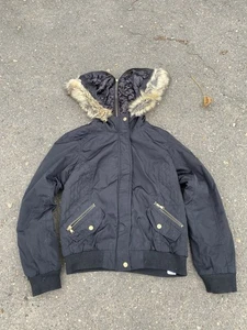 Kunstfell Damen Y2K Diesel Style verwaschen Bomberjacke Gr. M distressed - Bild 1 von 8