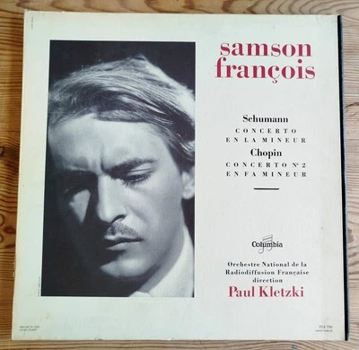 SAMSON FRANCOIS - KLETZKI - Plays SCHUMANN - CHOPIN French Lp COLUMBIA FCX 790  - Photo 1/4