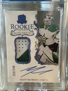 Parche de novato Matt Murray 210/249 automático The Cup 2023-24 UD Dallas Stars - Imagen 1 de 4