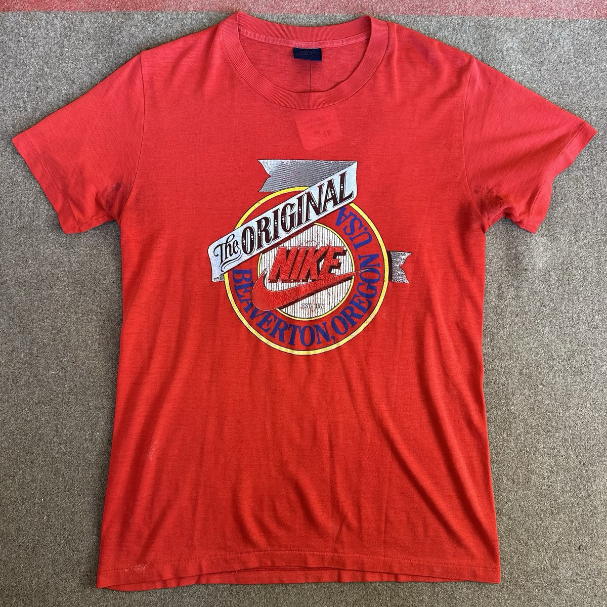 Nike Red 1980s Vintage T-Shirts for Men for sale | eBay Nike Red 1980s Vintage T-Shirts for Men for sale | eBay