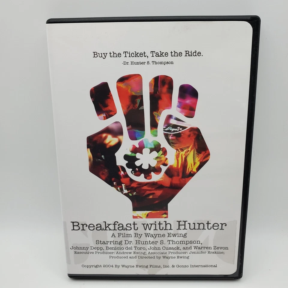 Breakfast With Hunter (DVD, 2004) by Wayne Ewing, HST Hunter S. Thompson, Tested - Image 1 of 4