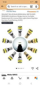 10 Pack LED White Replacement Car Bulbs! - Picture 1 of 2