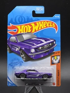 Hot Wheels '67 Ford Mustang Coupè, [Viola] 192/250 Muscle Mania 2/10 - Foto 1 di 2